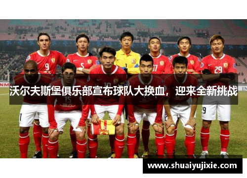 沃尔夫斯堡俱乐部宣布球队大换血，迎来全新挑战